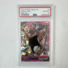 2020 Panini Prizm Draft Picks LaMelo Ball Rookie #3 Pink Ice Prizm PSA 10