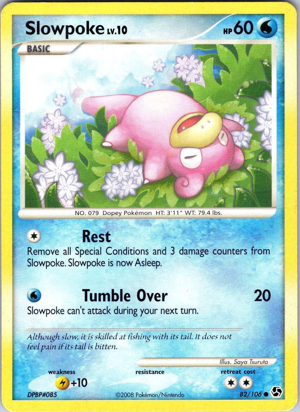 Slowpoke 82/106 Great Encounters Pokemon TCG LP Normal