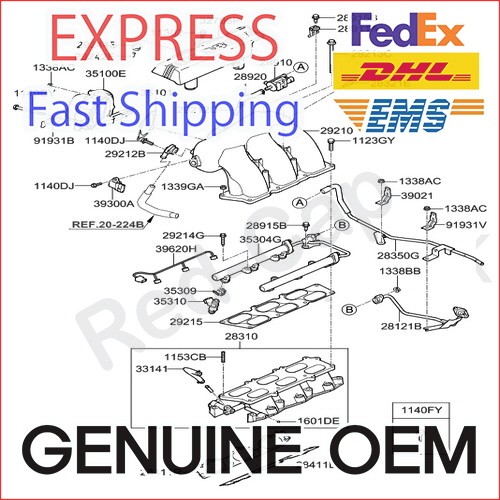Original OEM 351003C500 Drosselklappenstutzen FüR Hyundai Genesis Coupe 2010-...-image