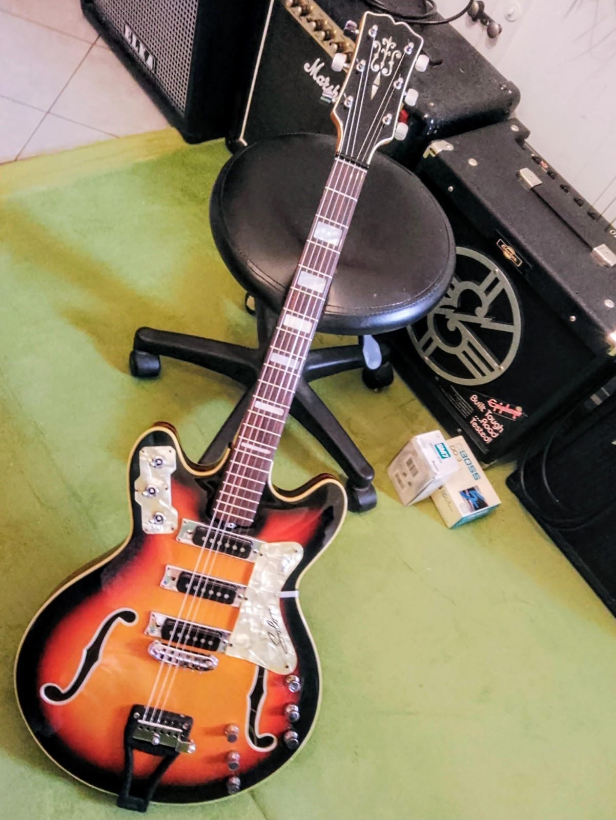 SOLO GEMINI 60s Italian Guitar Crafted By BARTOLINI CINGOLANI  (# Eko Meazzi)