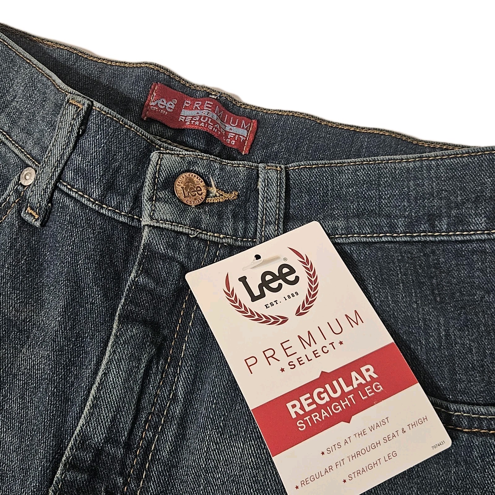 NEW&bull;Lee Men's Premium Select Regular Fit Straight Leg Jean 32W x 30L