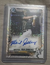 2021 Bowman Chrome Prospect Auto Michael Guldberg #CPA-MG Speckle Refractor /299