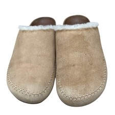 Jenni Kayne Shearling-Lined Moc Clog Taupe Size 41 US 11