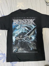New Apparel Berserk Anime Manga Retro Style Black Cotton Tshirt Unisex