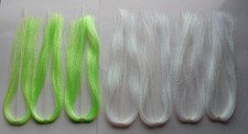 KRYSTAL FLASH:  3 FLUORECENT CHARTREUSE &  4 PEARL - MADE by HARELINE