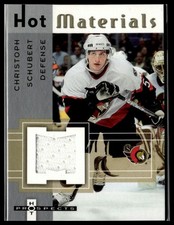 2005-06 Fleer Hot Prospects #HM-CS Christoph Schubert Hot Materials