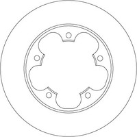 2Er Set Bremsscheiben TRW Automotive DF6748 Ford 1815599 BK31-2A315-AB