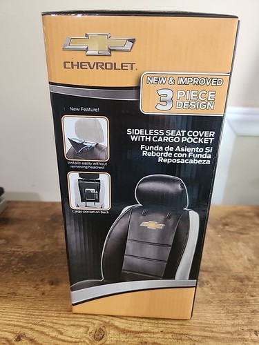 Plasticolor Premium Chevrolet Logo Sideless Seat Cover With Cargo Pocket NIB - Bild 3 von 5
