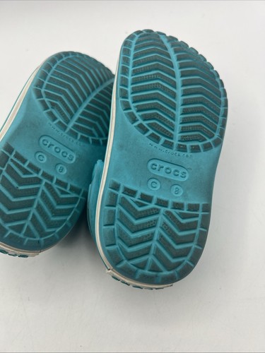 Crocs Kids Iconic Comfort Sandals Size C 8 Clogs Blue Unisex Toddler - Picture 8 of 10