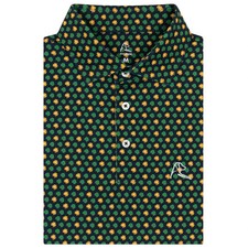Rhoback The Notre Dame Golden Clover Men's Performance Polo, Fighting Irish Sty
