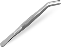 KüChenzange Zange Gebogen Grillpinzette Grillzange Edelstahl Rostfrei 35 Cm