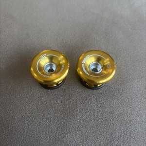 Cane Creek eeBarKeep Handlebar Bar End Plug Set Gold, Used, W/washers