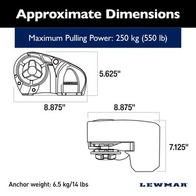 Lewmar 6656811967-303 Pro Sport BOAT TRAILER WINCH OPERAT ACC