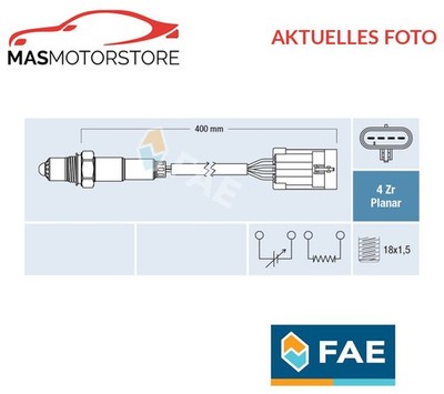 LAMBDASONDE LAMDASONDE BEFORE CATALYTIC CONVERTER FAE 77700 I NEU OE QUALITÄT