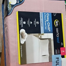 Serta SertaRest Cozy Chill 6 Piece Full Sheet Set Pink Deep Fitted Polyester