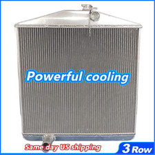 Fit 1954-1956 Oldsmobile 88 Super 8898starfire Manual Cooling Radiator 3-rows