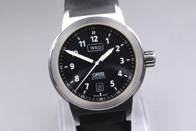 [IN Der Nähe Mint] Oris 7534 Big Crown Datum Tag Schwarz Dial Automatik Herren