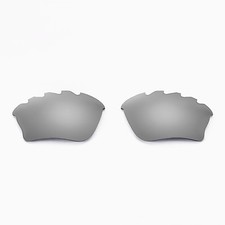 Walleva Titanium Vented Polarized Replacement Lenses For Oakley Half Jacket XLJ