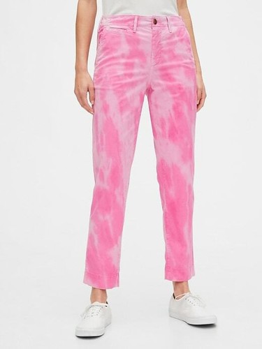 Gap Straight Khakis Women Pants Pink 