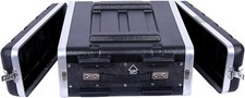 Crossrock Stackable 3U Rack Case, Standard 19.25 Depth, Polyethylene Hard-Black