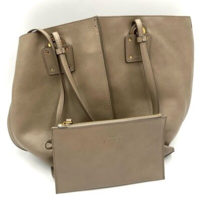 CHLOÉ Vick Motty Gray Leather Medium Tote | eBay