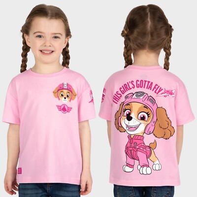 Mädchen Paw Patrol T-Shirt | Skye T-Shirt für Mädchen | Baumwollshirt für Kinder