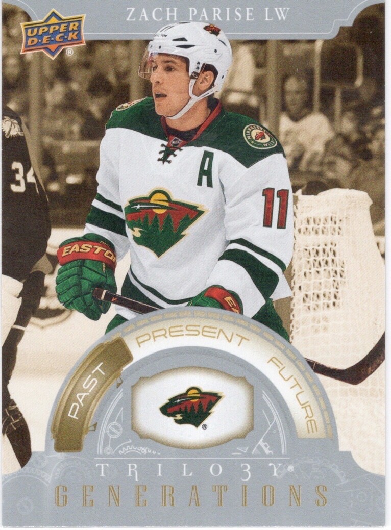 22-23 2022-23 UD Trilogy Zach Parise Generations #TG-19A Islanders