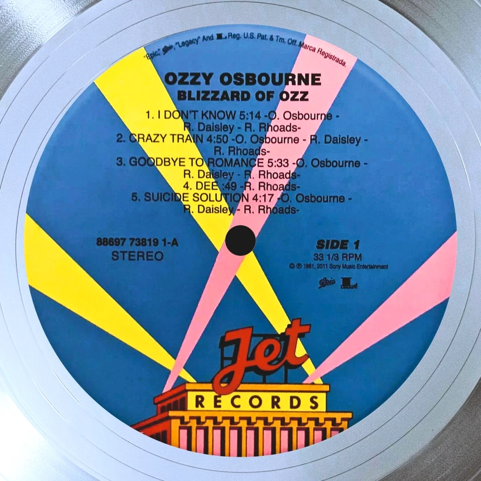 Ozzy Osbourne - Blizzard of Ozz / LP Platinum 12"/ Souvenir in black frame /Rock - Image 2 of 4