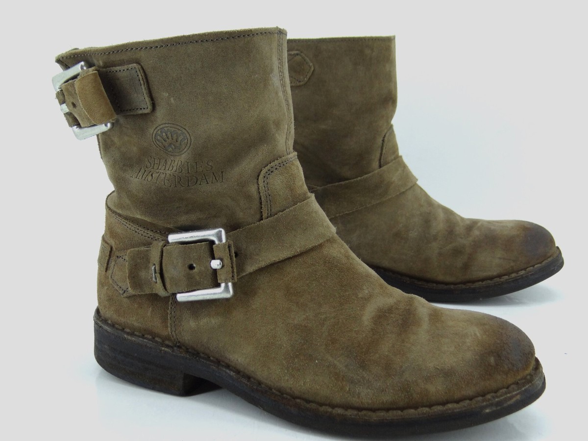 Shabbies Amsterdam Biker Stiefel Stiefelletten Winter Boots Schuhe