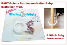 Bettdeckenhalter 4 St&uuml;ck Bettdeckenclips Bettsicherung Deckenhalter Baby
