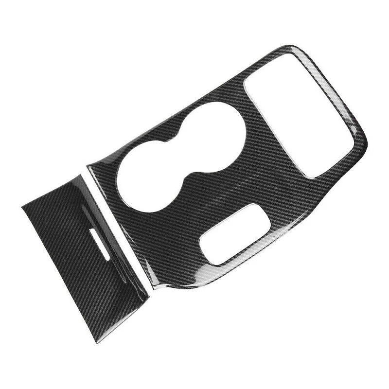 Central Gear Panel Cover Trim For Jeep Grand Cherokee 2014-15 Real Carbon Fiber Foto 2 de 4