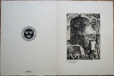 Swedish American Line TS Drottningholm 1939 Steamer Ship Menu - Bohus Castle