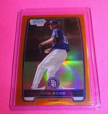 2012 Bowman Chrome Prospects rifrattore arancione #BCP107 Joe Ross, #d 18/25 Rookie 
