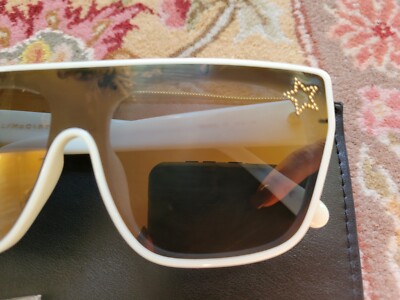 stella mccartney sunglasses white with learher case nwt | eBay