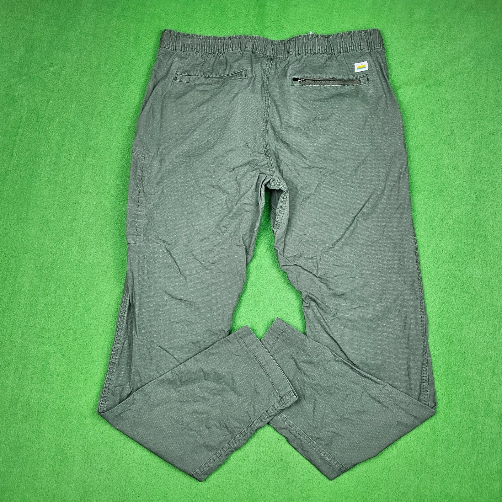 vuori ripstop cotton stretch athleisure active running pants