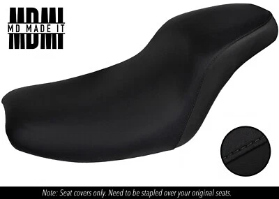 PASST ZU KAWASAKI ZL 600 ELIMINATOR 86-97 DUAL CUSTOM VINYL SITZBEZUG SCHWARZ - Bild 1 von 4
