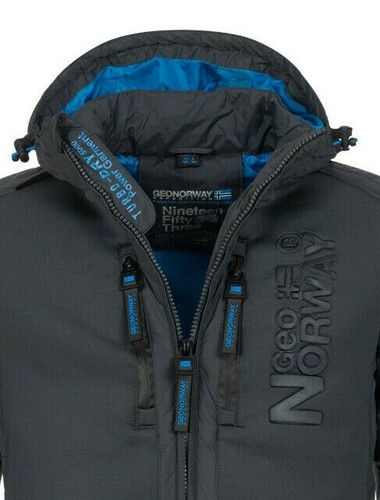 Geographical Norway Warm Men's Winter Jacket Quilted Jacket Parka Ski Outdoor - Zdjęcie 12 z 22