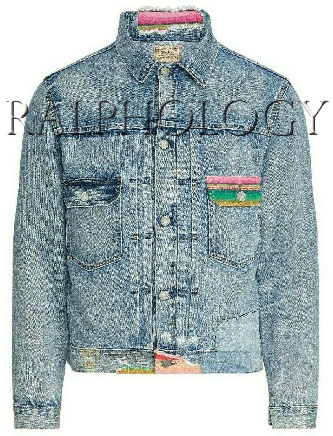 Polo Ralph Lauren Renton Denim Laguna Serape Patch Denim Trucker Jean Jacket NWT
Opens in a new wind