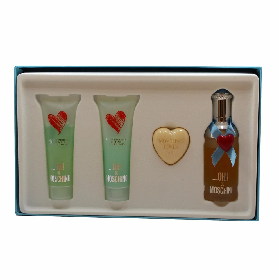 OH DE MOSCHINO SET DE REGALO DE 4 PIEZAS CON EAU DE TOILETTE SPRAY 45 ML/1,5 OZ. (D) Foto 2 de 2