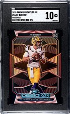 2020 Panini Chronicles Draft Picks Obsidian Joe Burrow Red /5 SGC 10 GEM MINT