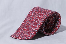 Vineyard Vines Men's 100 Silk Fish Bones Hooks Neck Tie USA Made Classic 59"