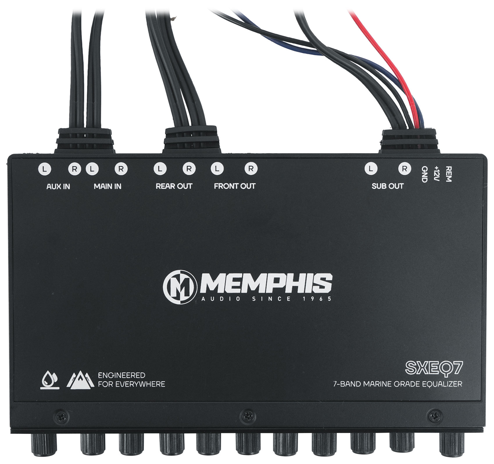 Memphis SXEQ7 12Din 7-полосный морской эквалайзер для 4 лодок квадроцикловUTVRZR Домашний динамик