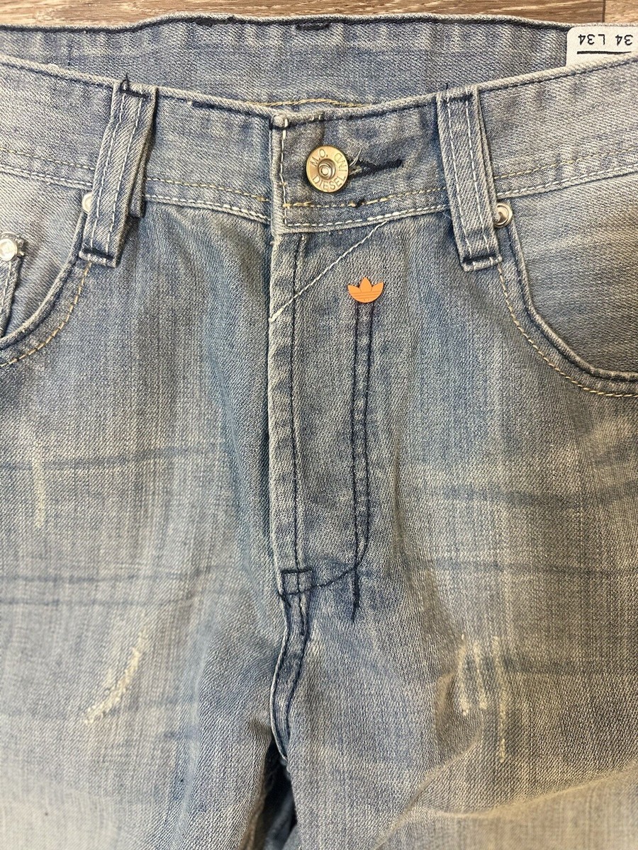 DIESEL × adidas jeans Rare Diesel x adidas Originals -Diesel Kurren Wash Blue
