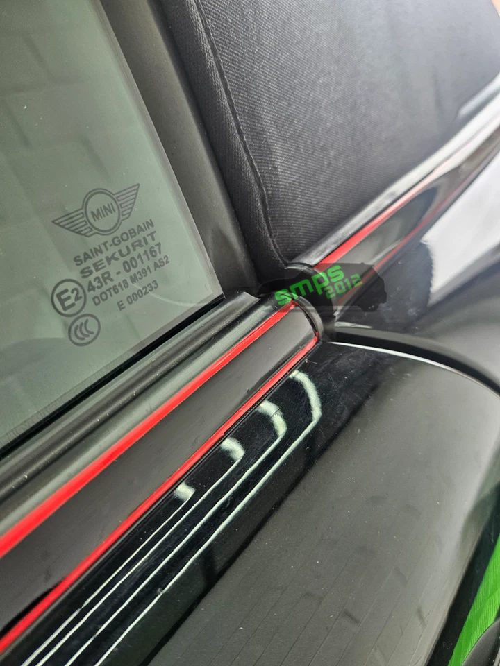 Kit Cinghia Mini Cooper S JCW R58 Coupè Rosso + Nero Lucido TWIN - Immagine 3 di 4