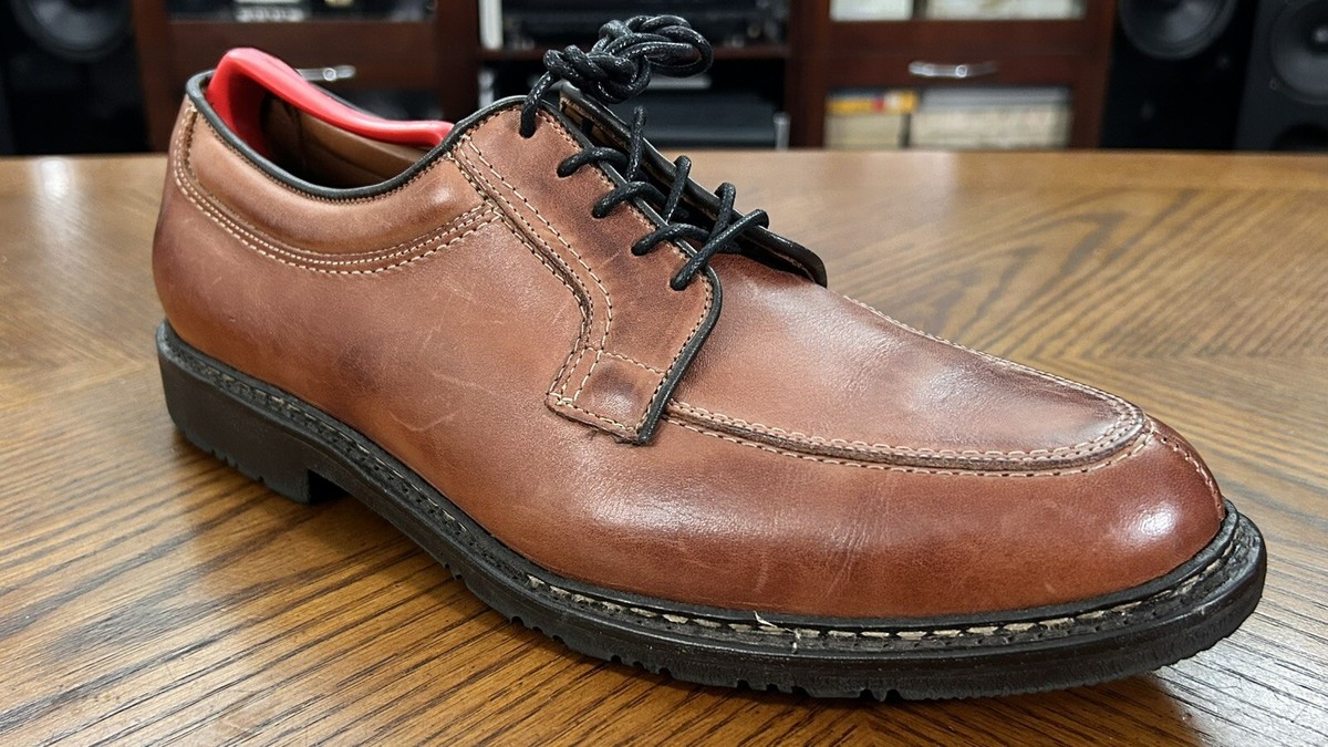 Allen Edmonds WILBERT Chile Brown Leather COMFORT Oxfords  display picture 3