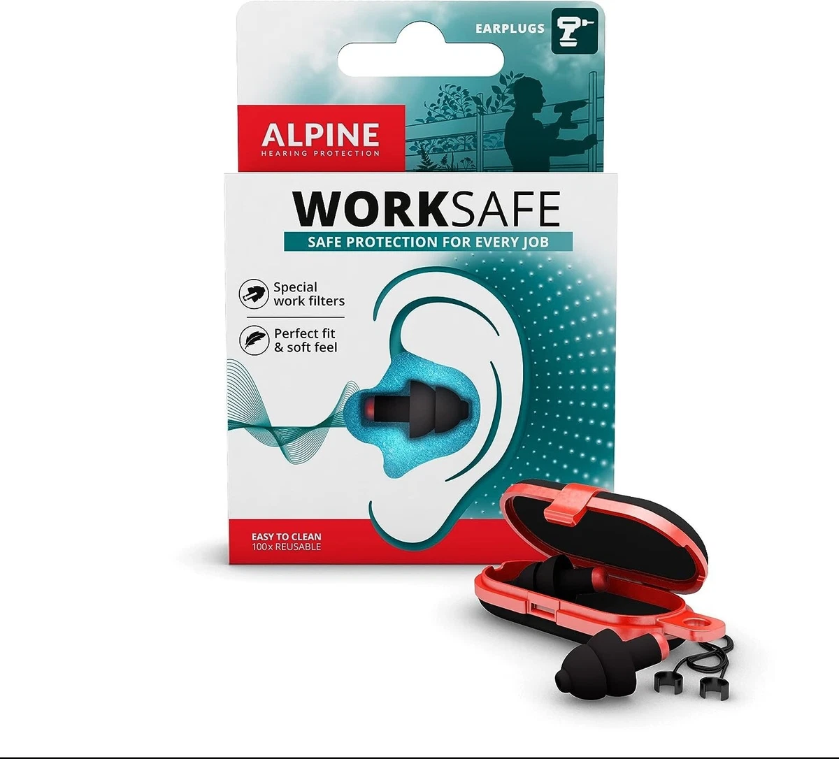 Tapones para los oídos para prevenir daños acústicos reutilizables en el trabajo