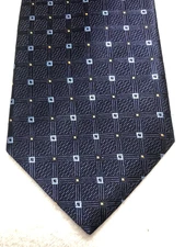 FERRELL REED MENS TIE NAVY BLUE WITH GOLD AND BLUE 4 X 58 NWOT