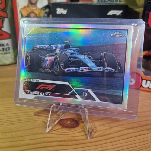 Pierre Gasly 2023 Topps F1 Chrome Card #54 Rainbow Refractor BWT Alpine Driver