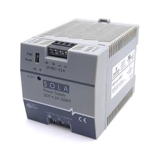 Sola SDP 4-24-100RT AC/DC Power Supply, 115/230VAC In, 24VDC 4.2A Out, 101W