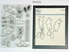 Pinkfresh Studio Skating Bunnies Stamp Set & PFS Skating Bunnies Die Set